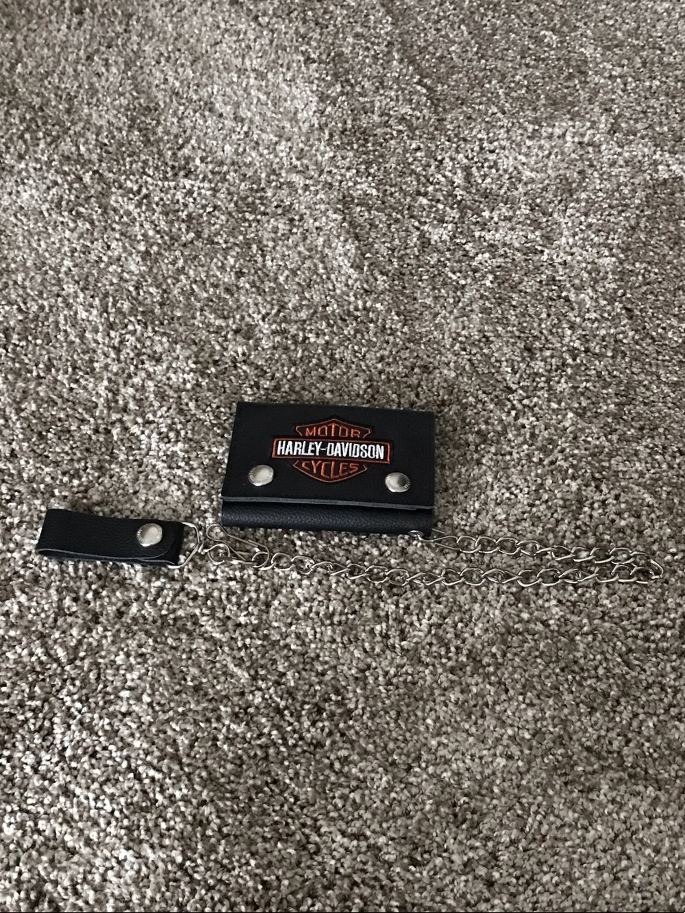 Wallet on carpet